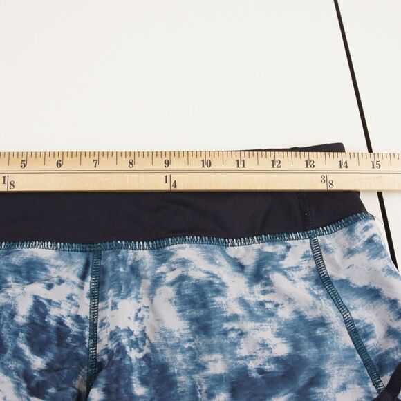 Lululemon Sea Side Blue Speed Running Shorts Womens Sz 4 - Picture 5 of 8
